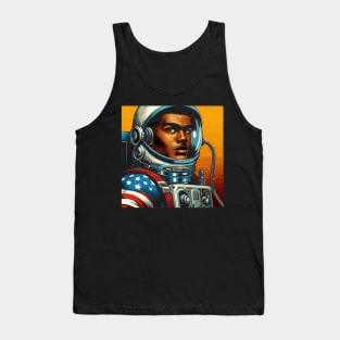 Comic Book Astronaut in Pop Art Style Tank Top